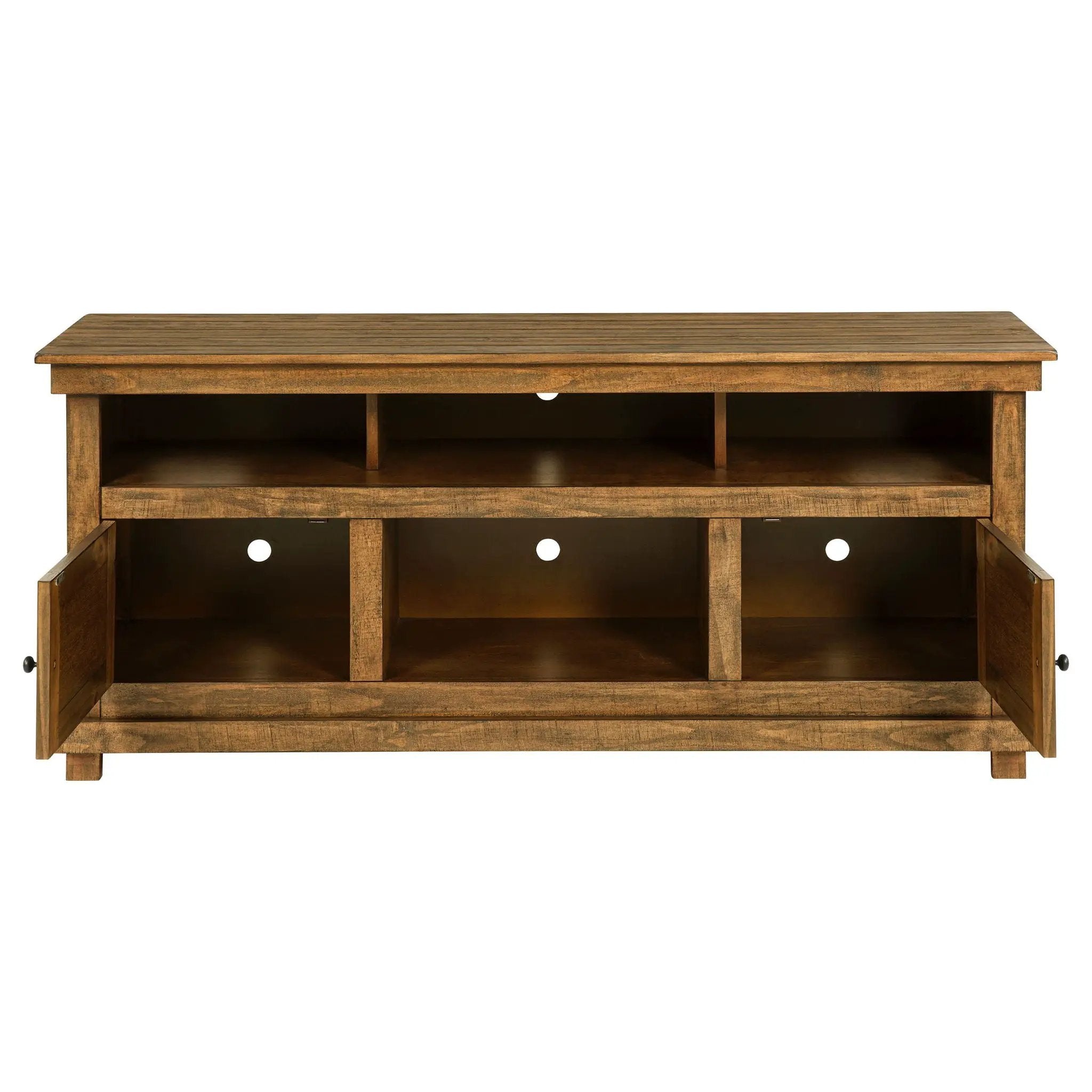 Payne 60-inch TV Stand Media Console Distressed Brown by Unique Piece Furniture