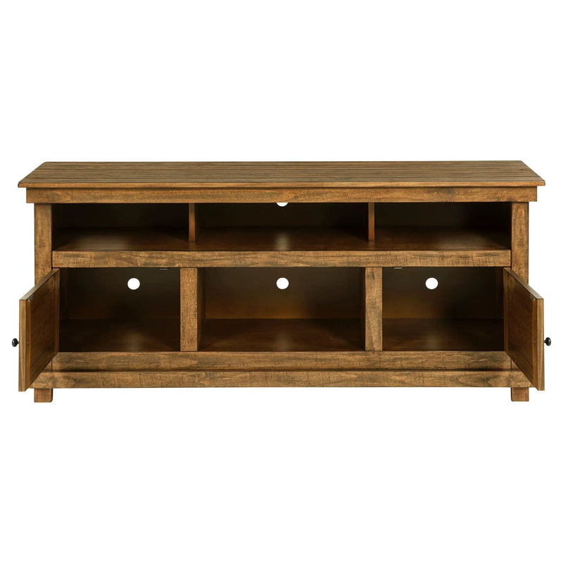 Payne 60-inch TV Stand Media Console Distressed Brown by Unique Piece Furniture