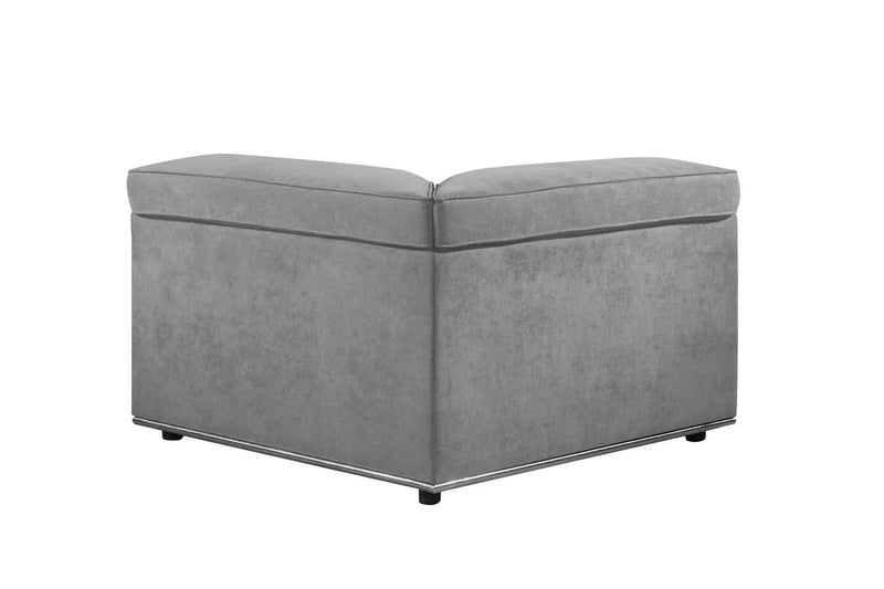 Alwin - Modular Wedge - Dark Gray Fabric by Unique Piece Furniture