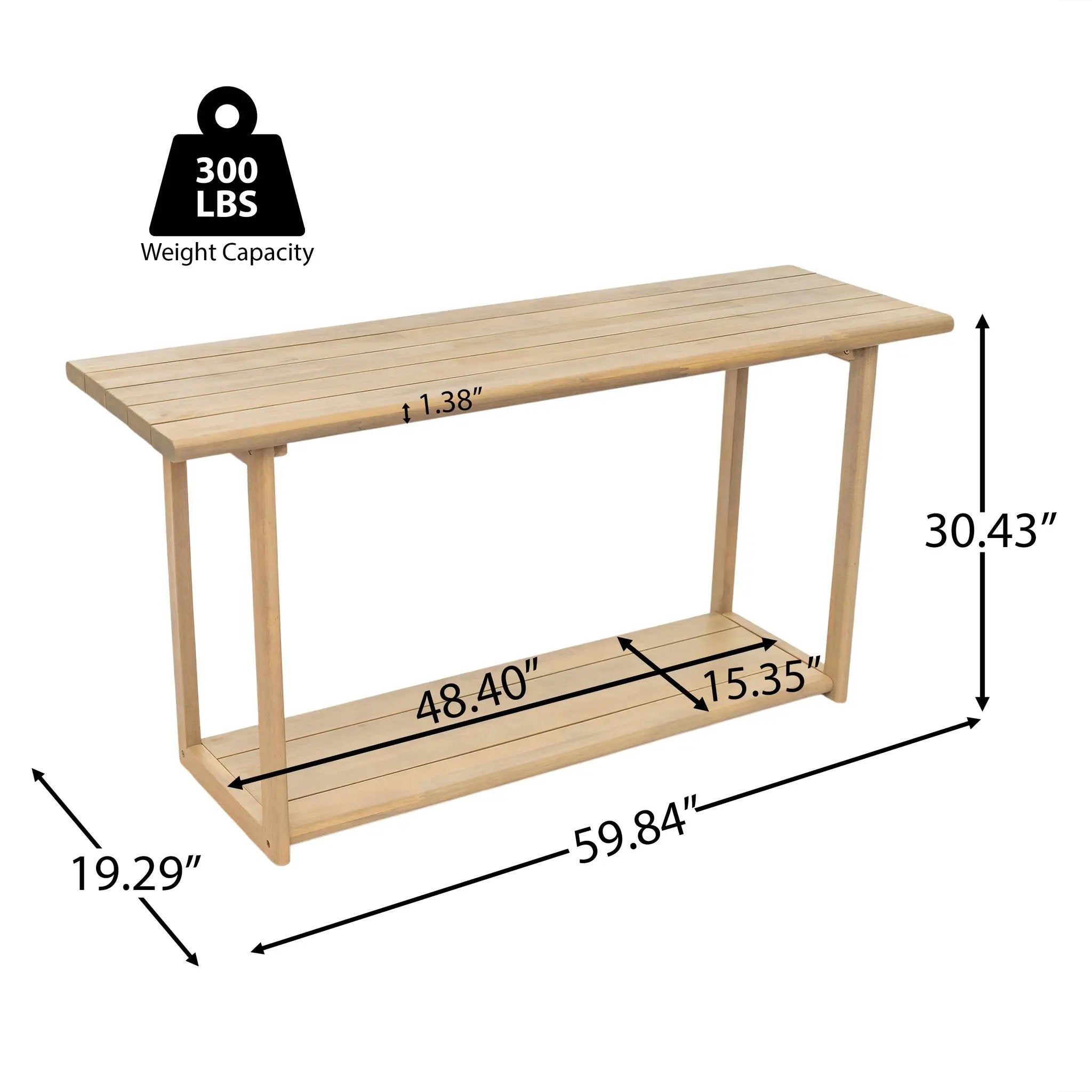 Woodside Rectangular Outdoor Buffet & Console Table by HouseOfZazla