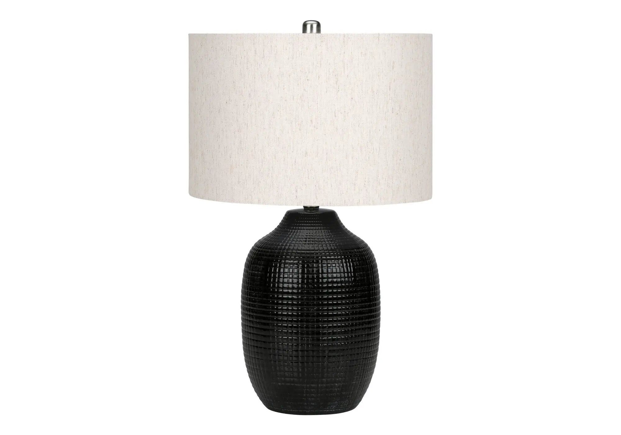 Lighting, Table Lamp, Ceramic, Contemporary - Black / Cream by Unique Piece Furniture