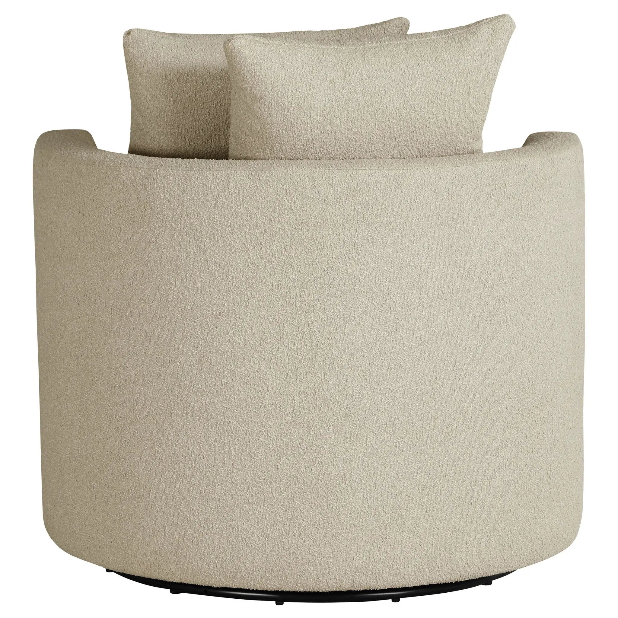 Debbie Upholstered Swivel Accent Chair Camel by Unique Piece Furniture