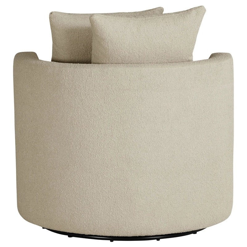 Debbie Upholstered Swivel Accent Chair Camel by Unique Piece Furniture