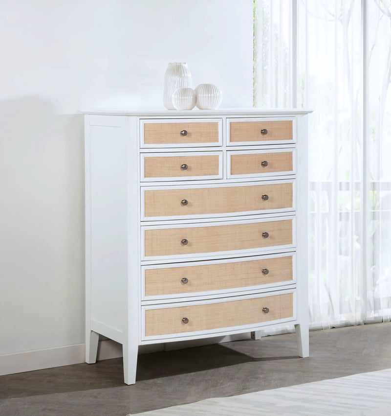 Bexhill 8-drawer Chest of Drawers White by Unique Piece Furniture