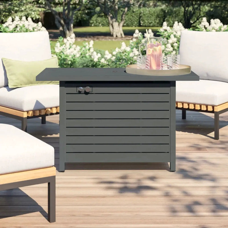 Outdoor Fire Pit Table With Lid Fuel Versatility by Unique Piece Furniture
