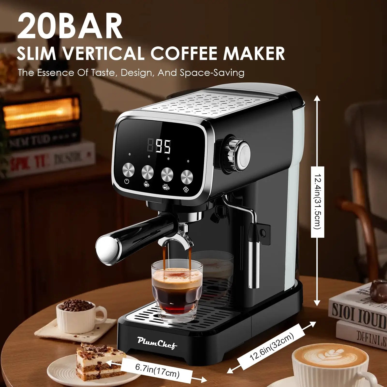 20BAR Slim Vertical Espresso Machine by HouseOfZazla