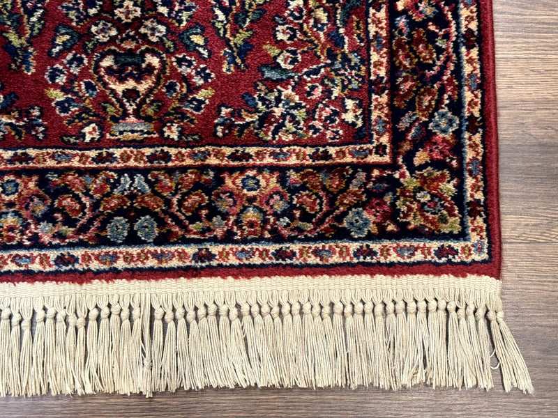 Karastan Runner Rug 2.6 x 8.6, Red Sarouk #785, Original 700 Series, Wool, Rare by Jewel Rugs