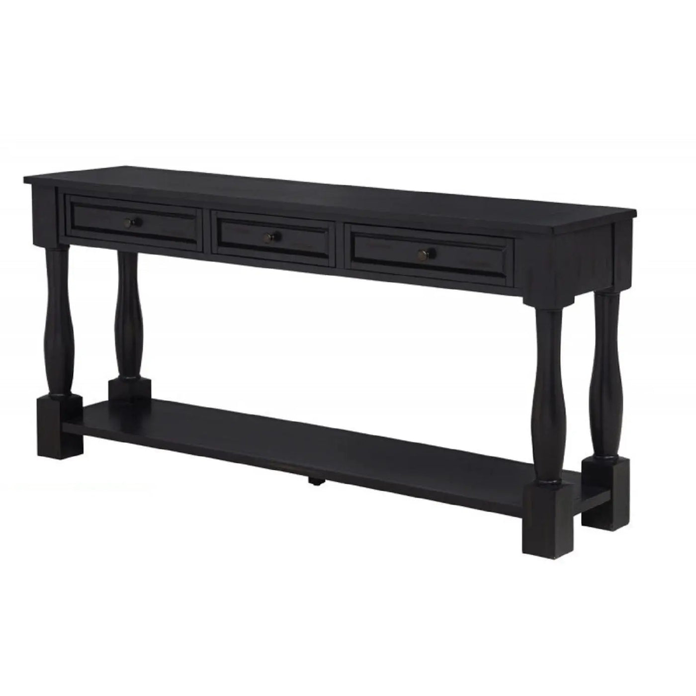 Long Console Table With Drawers And Shelf by Unique Piece Furniture