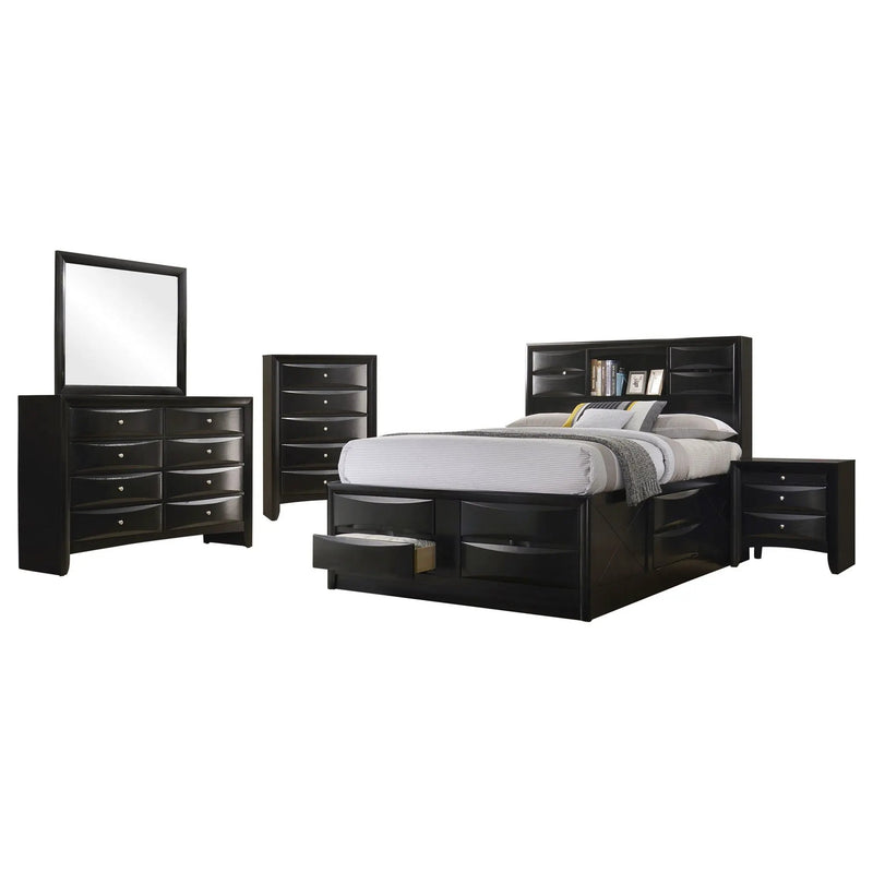 Briana 5-piece Queen Bedroom Set Black by Unique Piece Furniture