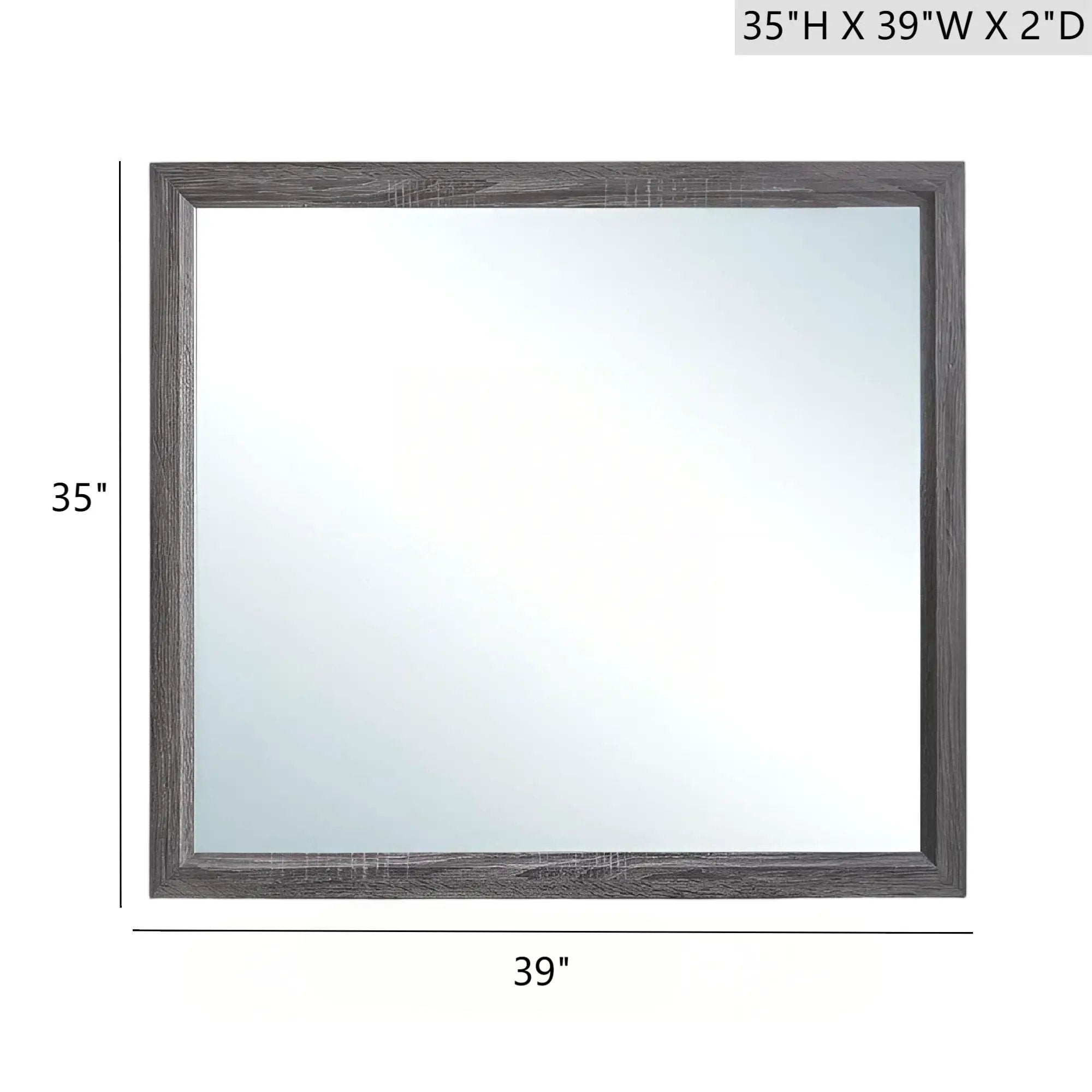 Glasgow - Mirror With Minimalist Design And Low Distortion Glass by HouseOfZazla