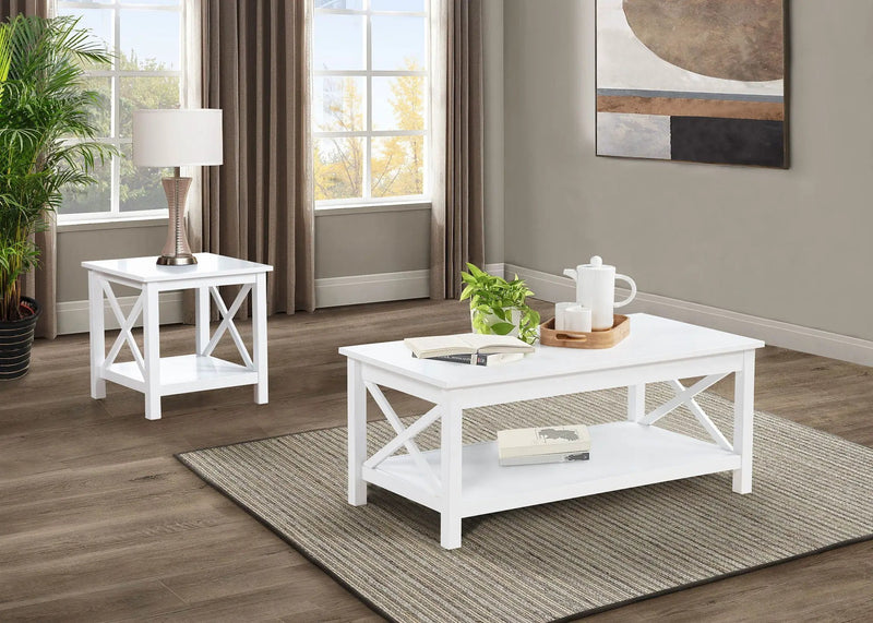 Skyview 44-inch Rectangular Lift Top Coffee Table White by Unique Piece Furniture