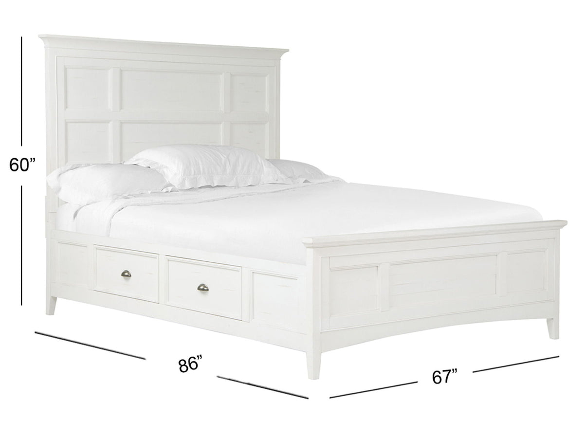 Heron Cove - Complete Panel Bed With Storage Rails, photo 5 of 7