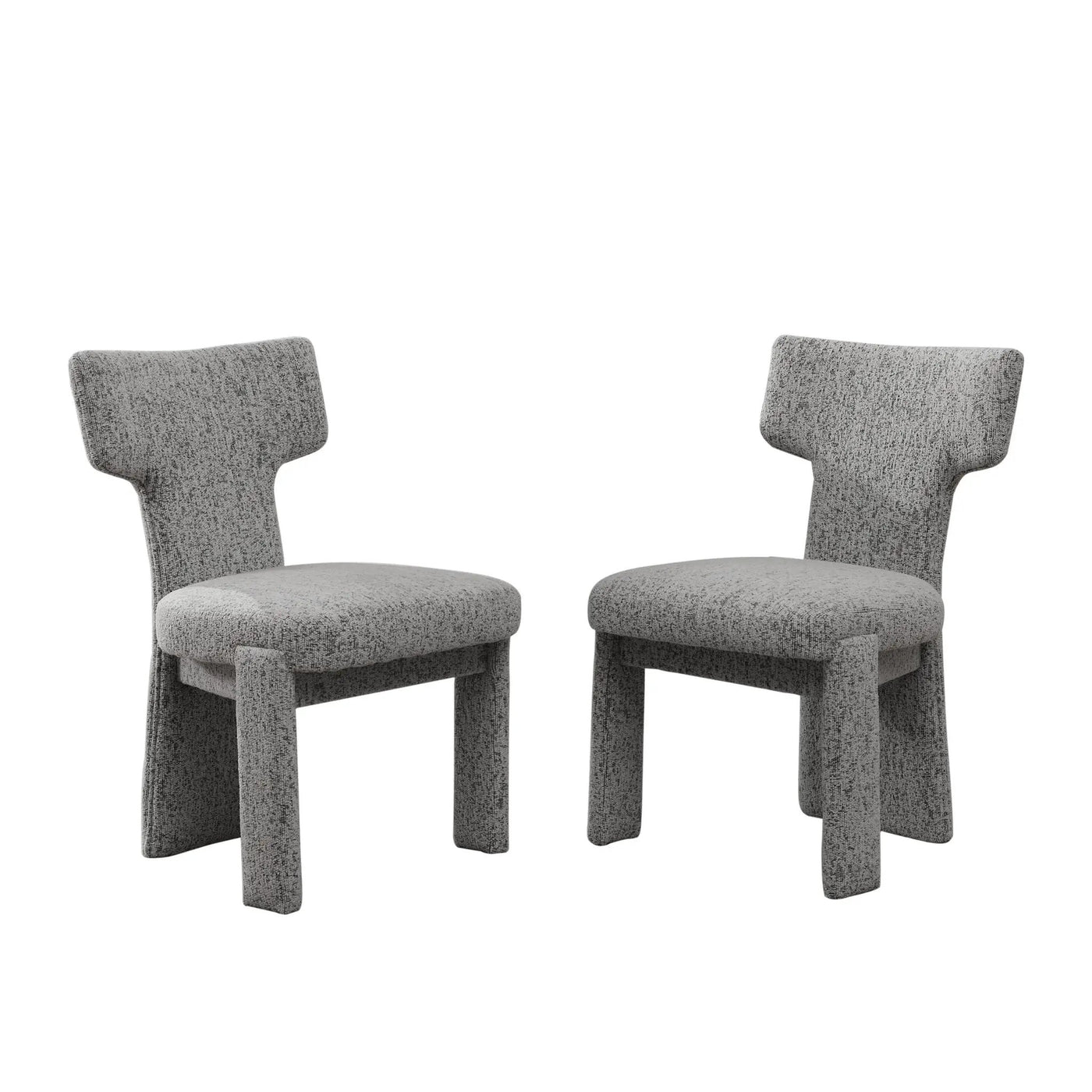 Armless Curved Back Accent Chairs by Unique Piece Furniture