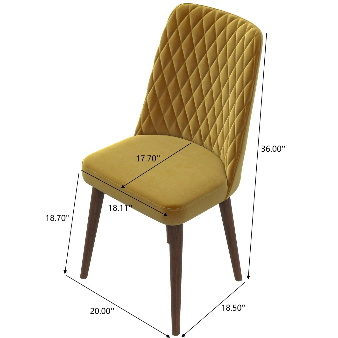 Katie - Mid-Century Modern Dining Chair (Set of 2) by HouseOfZazla