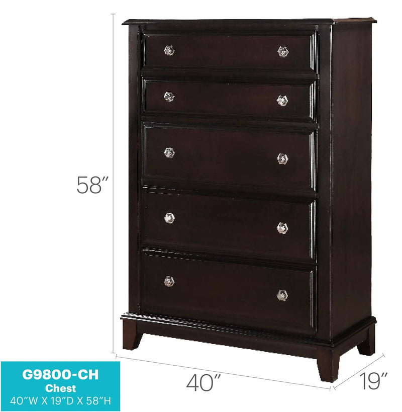 Ashford - Chest - Cappuccino by Unique Piece Furniture