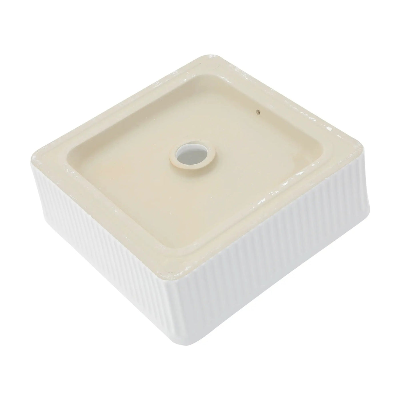 Modern Ceramic Rectangular Vessel Bathroom Sink by HouseOfZazla