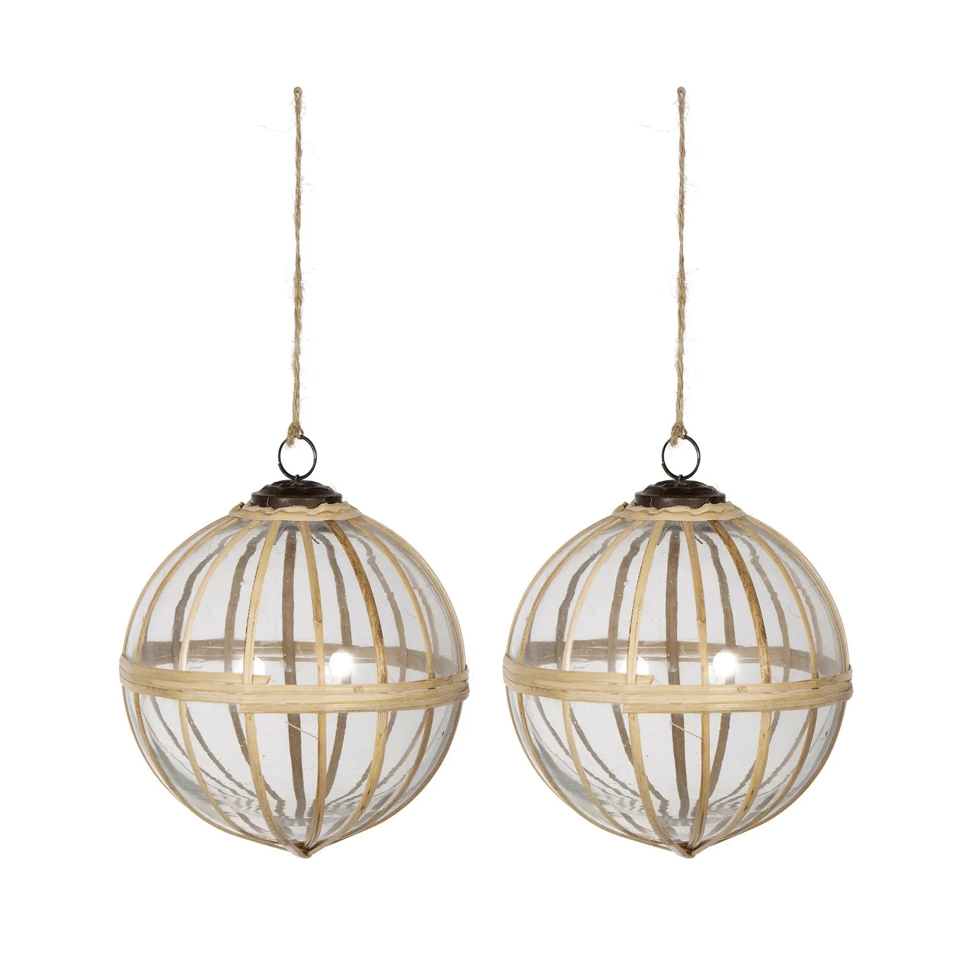D5" X-Mas Hanging Ornament, Set of 2 by HouseOfZazla