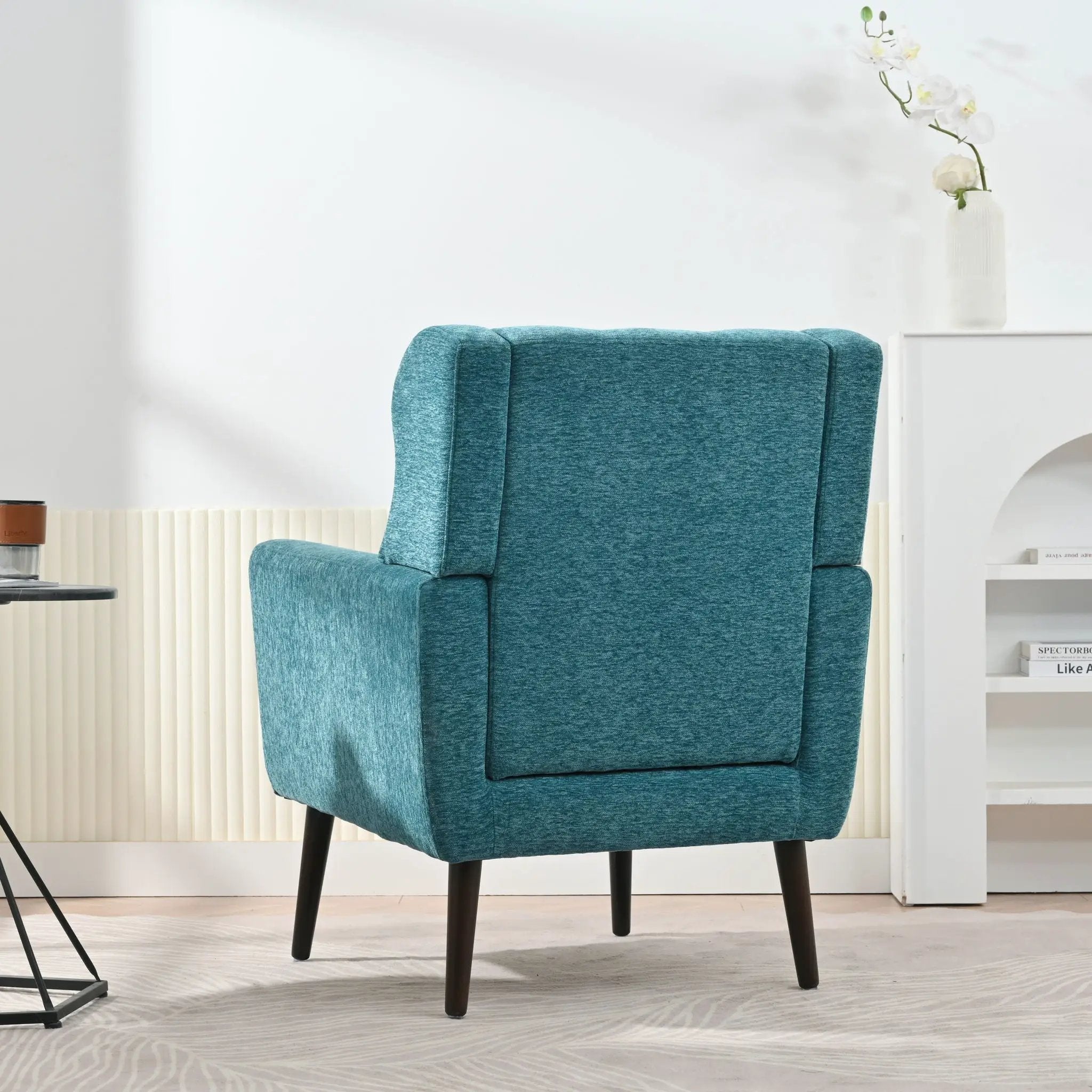 Modern Accent Chair Upholstered Foam Filled Living Room Chairs Comfy Reading Chair Mid-Century Modern Chair With Fabric Lounge Arm Chairs Armchair For Living Room Bedroom by Unique Piece Furniture