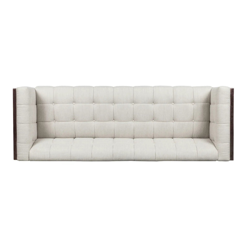 Contemporary Mid-Century Charm 3 Seater Sofa With Button Tufted Waffle Stitching by HouseOfZazla
