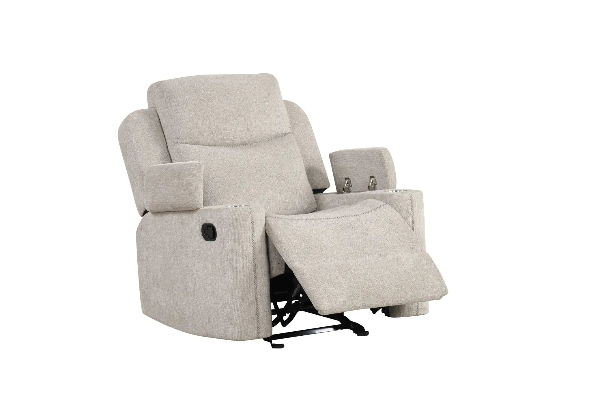 Galya - 3 Piece Living Room Set Sofa Loveseat Chair - Light Gray by HouseOfZazla