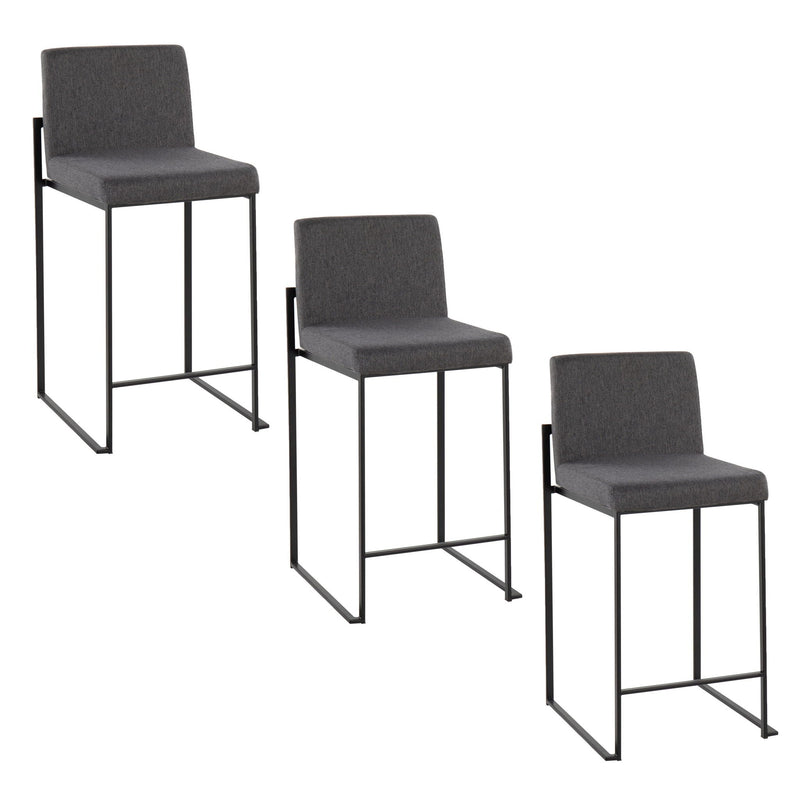 Fuji - Contemporary Modern Elegance, High Back Counter Stool by HouseOfZazla