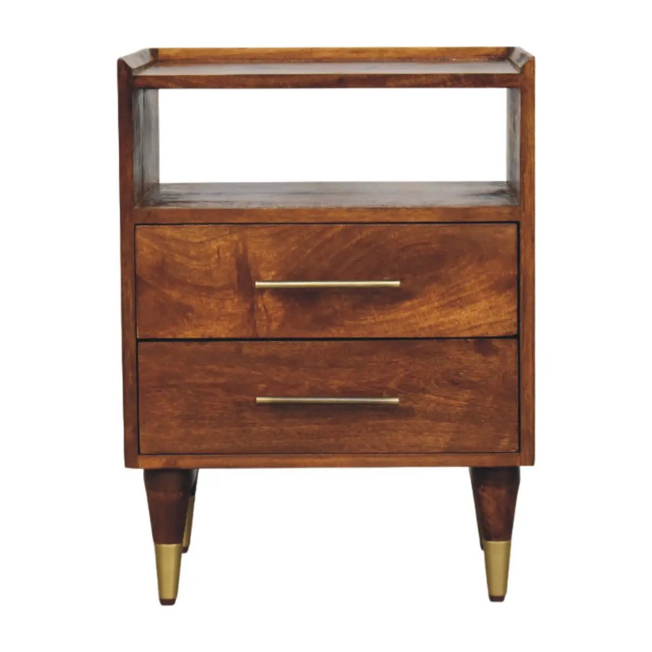 Artisan Furniture Solid Wood Camden Chestnut Bedside by HouseOfZazla