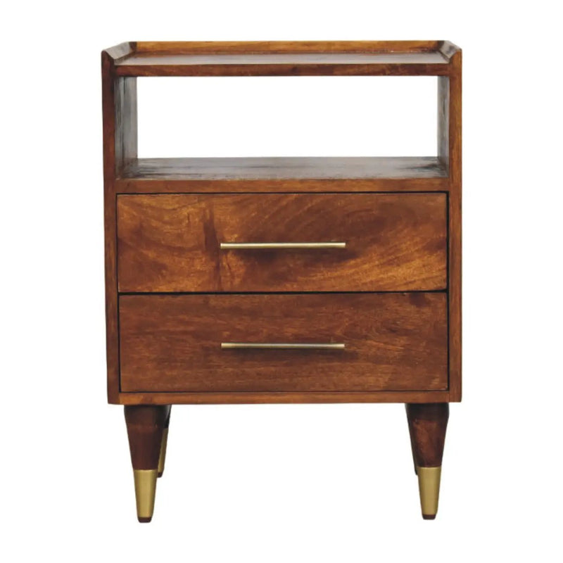 Artisan Furniture Solid Wood Camden Chestnut Bedside by HouseOfZazla