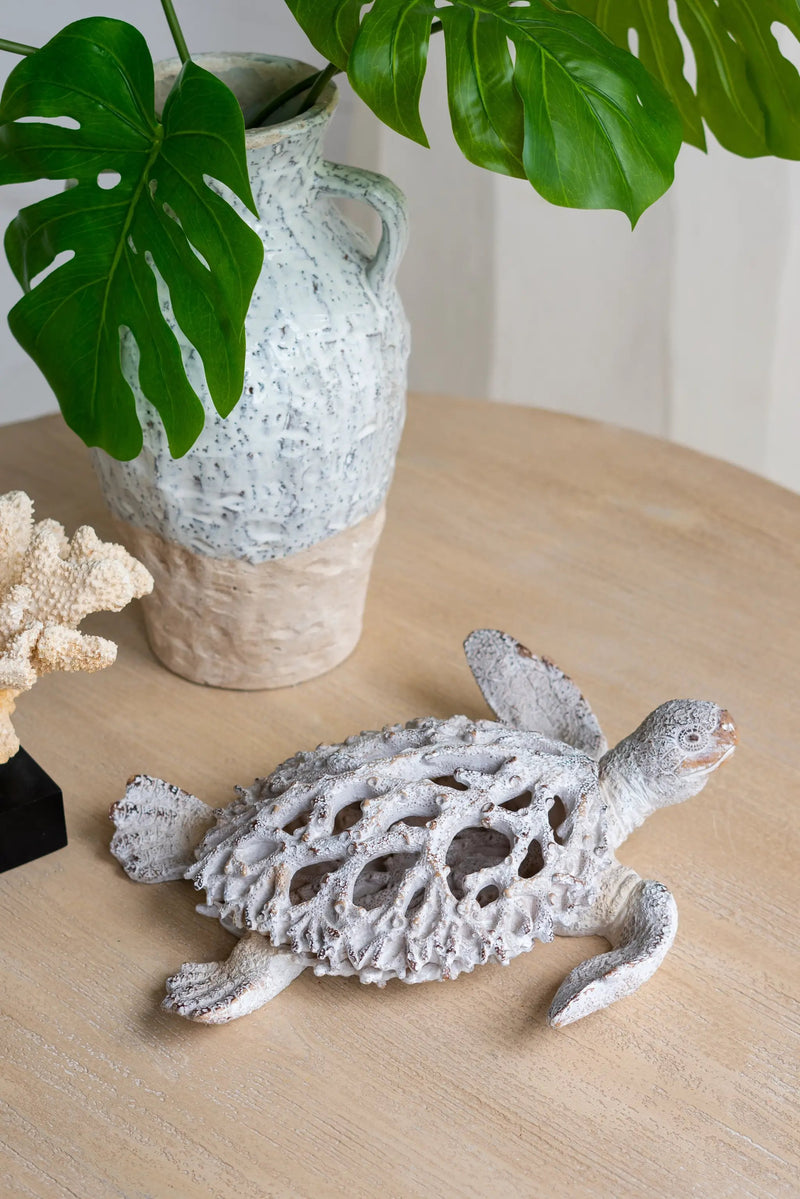 Decorative Polyresin Turtle Statue by HouseOfZazla