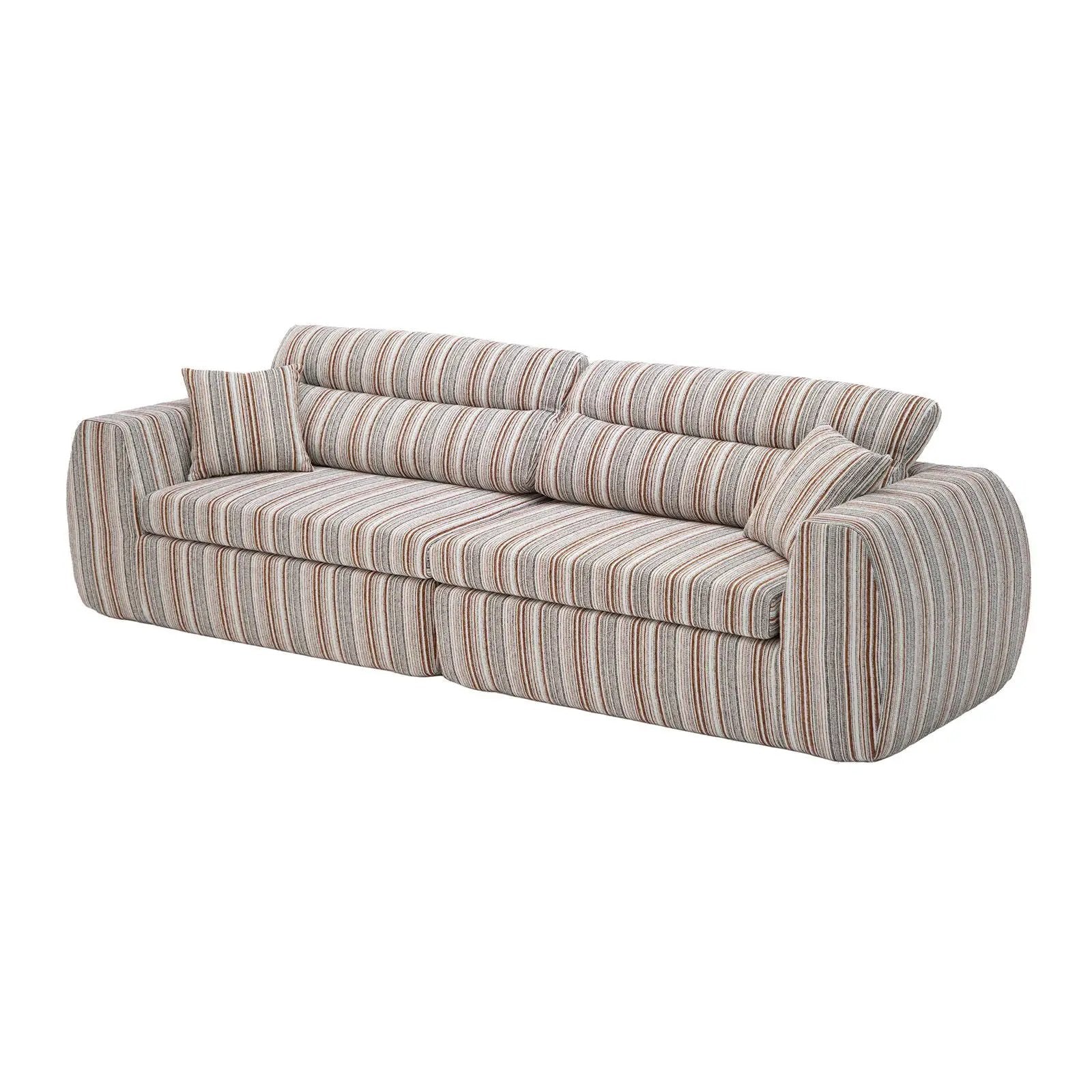 3 Seater, Couch With Throw Pillows For Living Room by Unique Piece Furniture