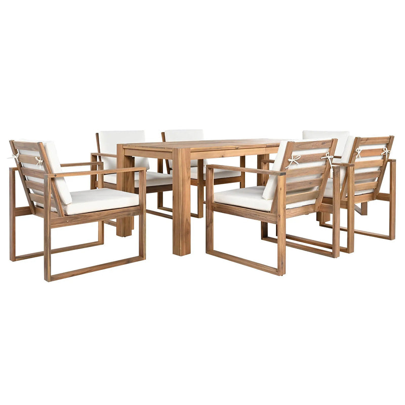 TREXM Patio Table and Chairs Set, 7-Piece Outdoor Dining Set for 6 by HouseOfZazla