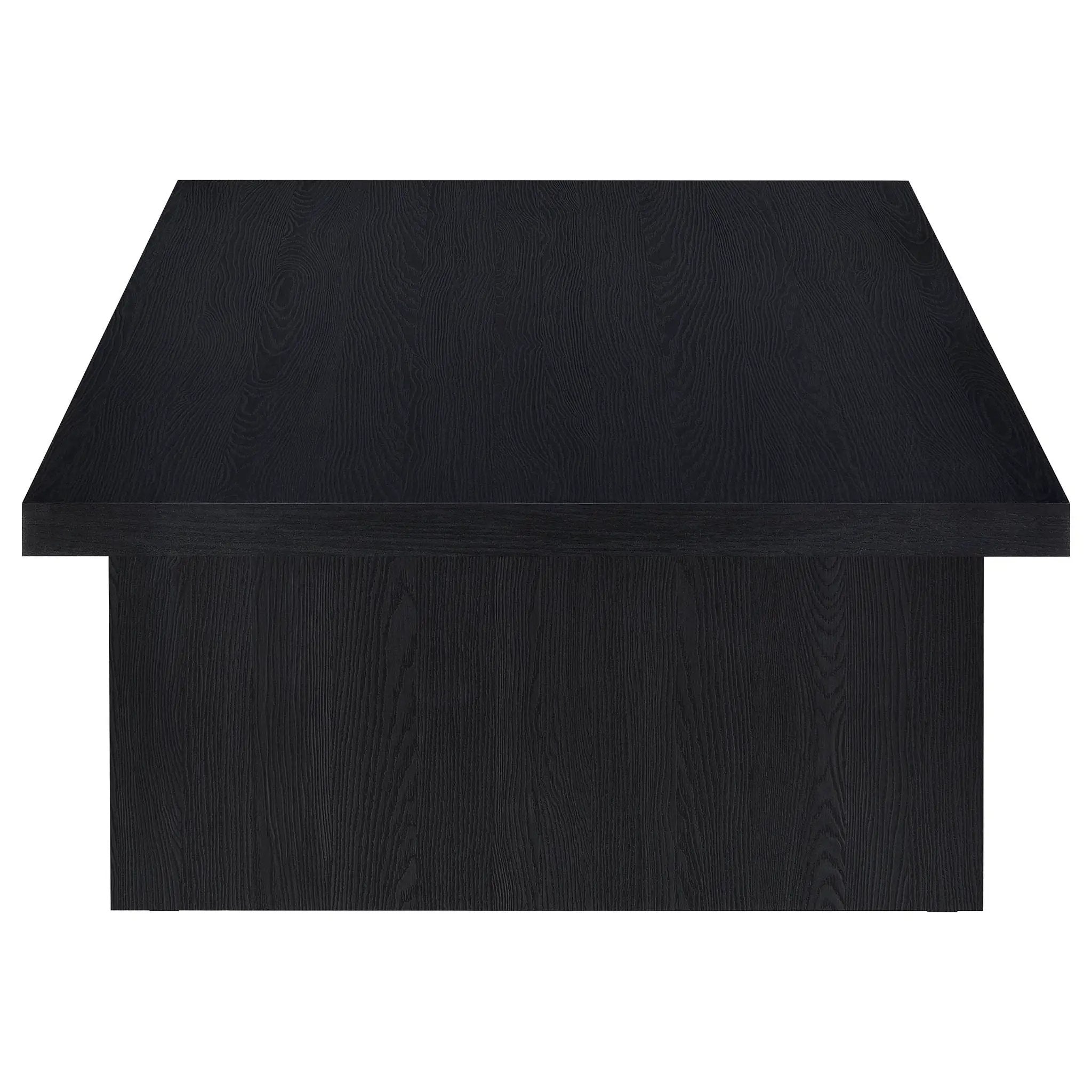 Max Rectangular Engineered Laminate Coffee Table Black by Unique Piece Furniture
