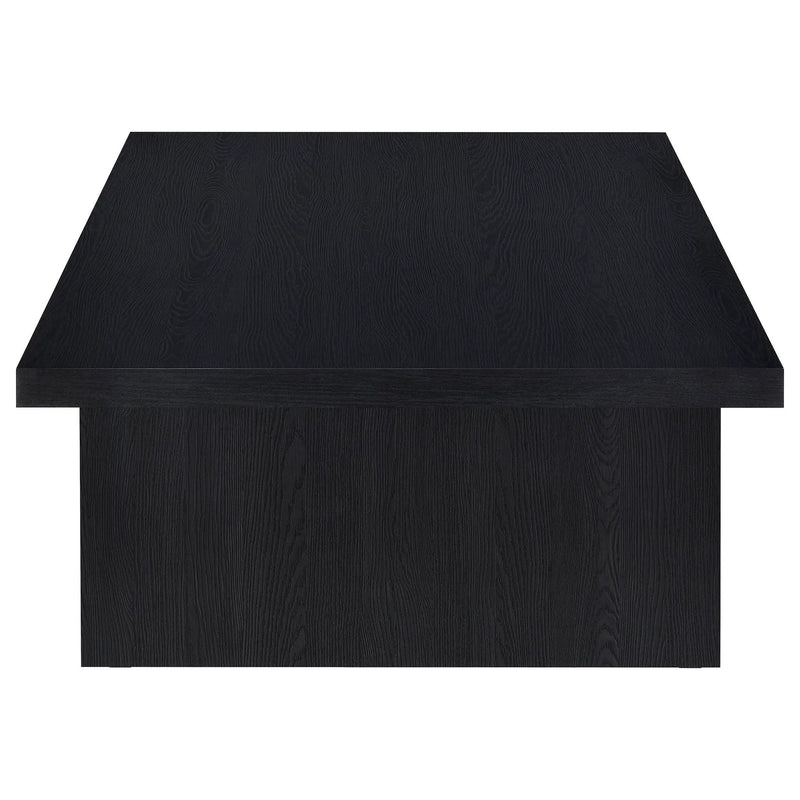 Max Rectangular Engineered Laminate Coffee Table Black by Unique Piece Furniture