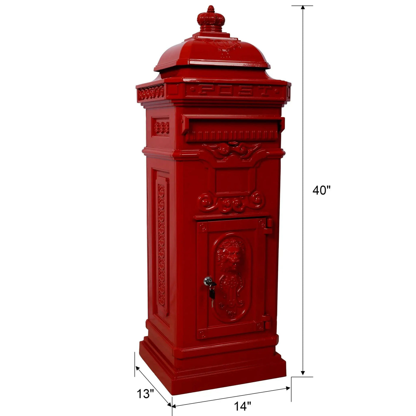 Mailboxs Residential Large-Capacity Letter Box, Rainproof Postbox Statue by HouseOfZazla