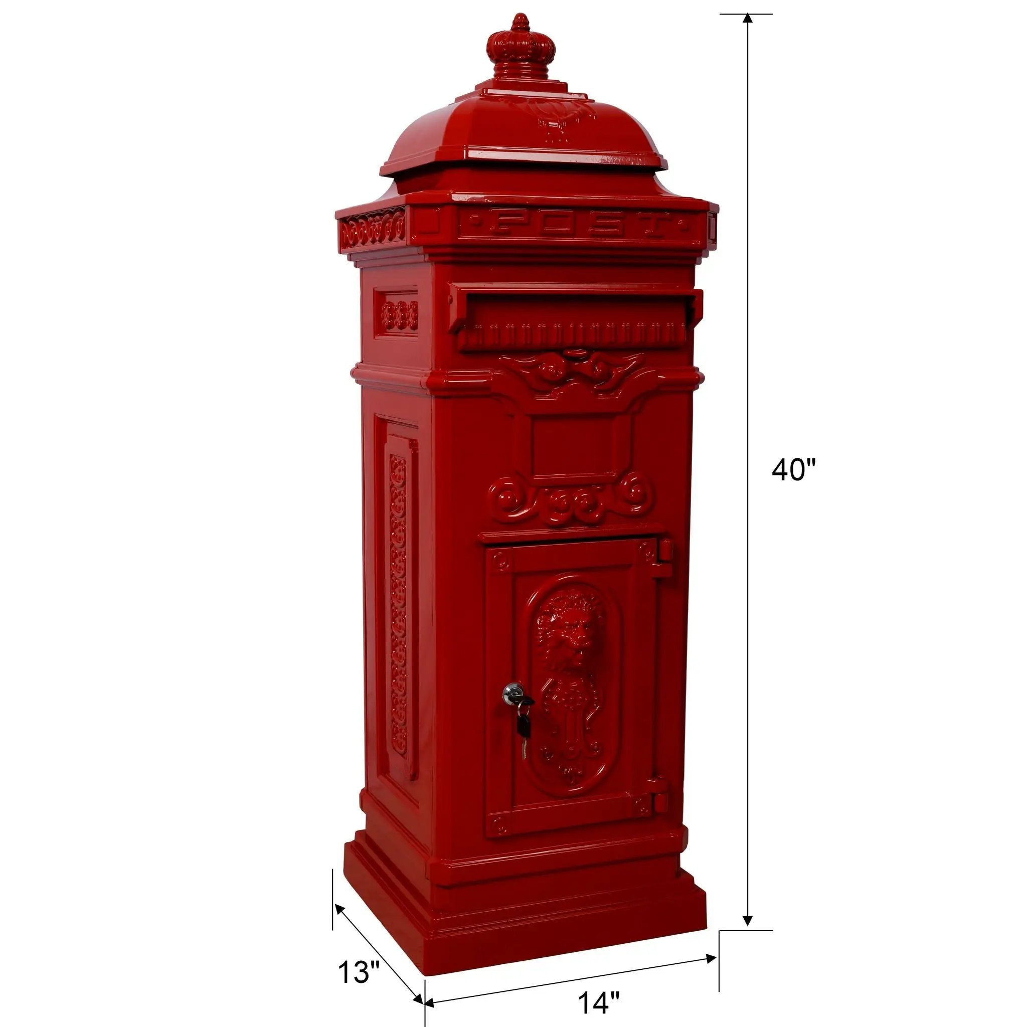 Mailboxs Residential Large-Capacity Letter Box, Rainproof Postbox Statue by HouseOfZazla