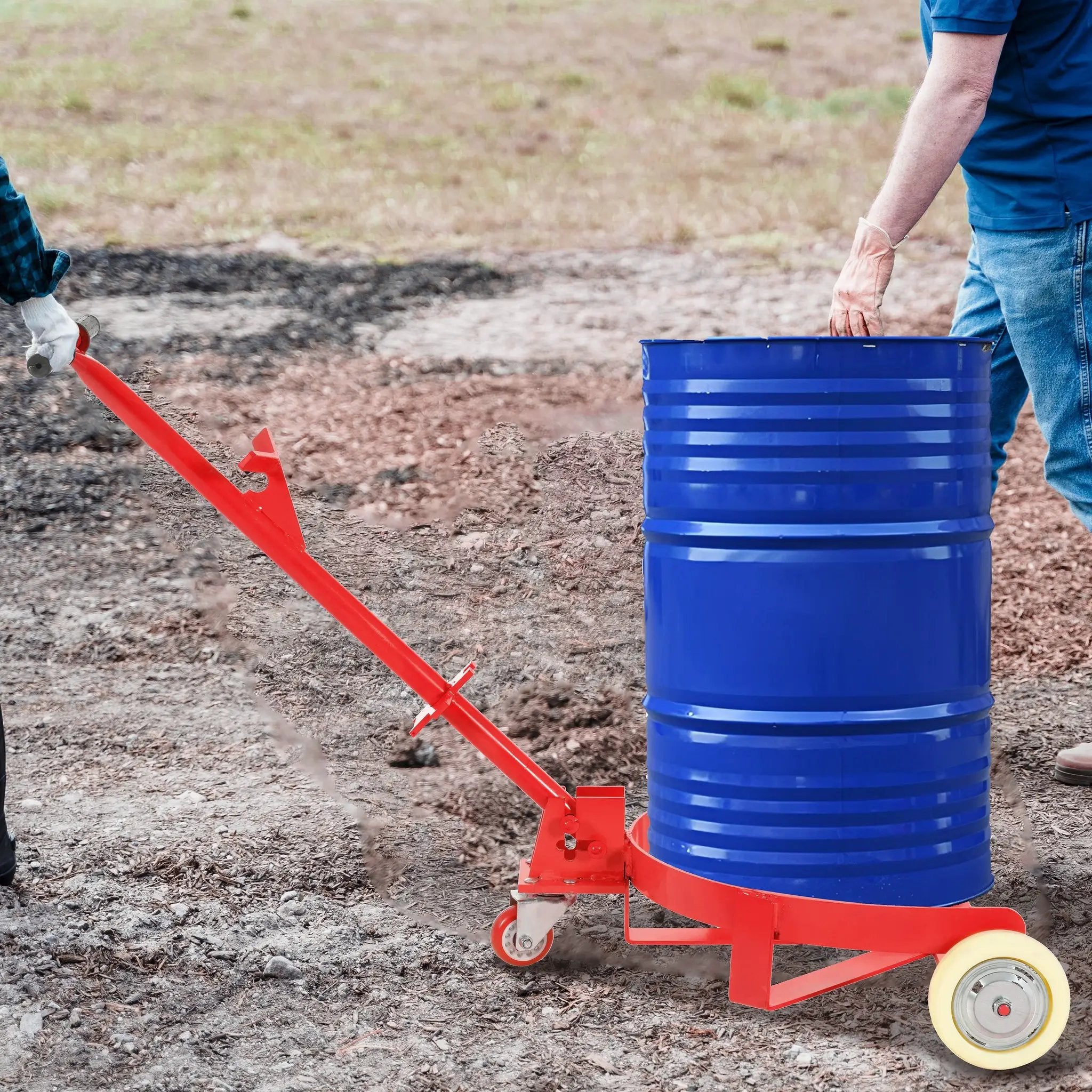 55 Gallon Drum Dolly with 1200lbs Capacity by HouseOfZazla