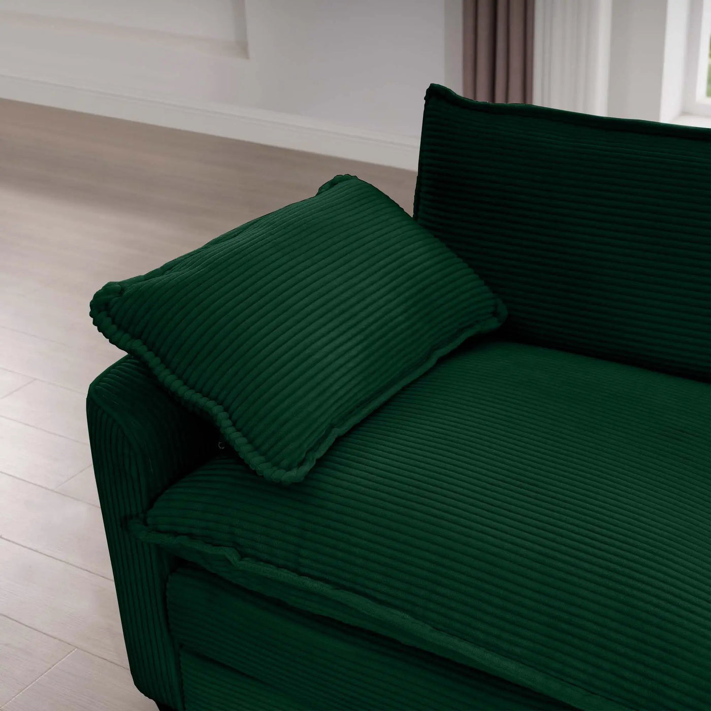 Classic Modern Comfortable Single Chair Deep Seat Sofa With Footstool by HouseOfZazla
