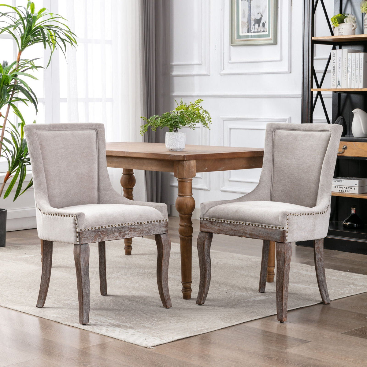 Ultra - Side Dining Chair, Nail Head (Set of 2), photo 18 of 27