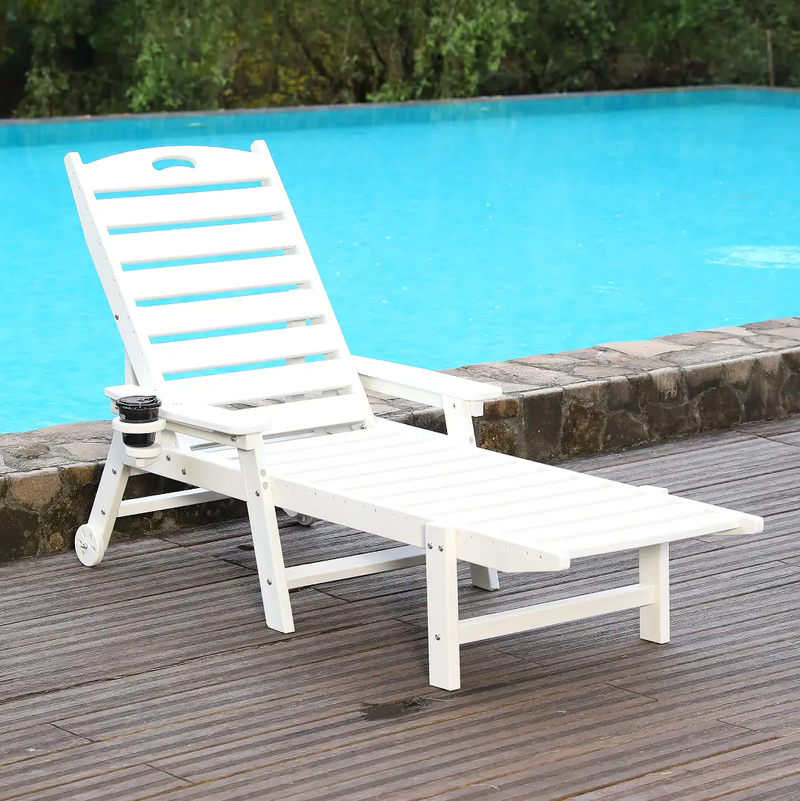 HDPE Chaise Lounge Chair Outdoor by HouseOfZazla