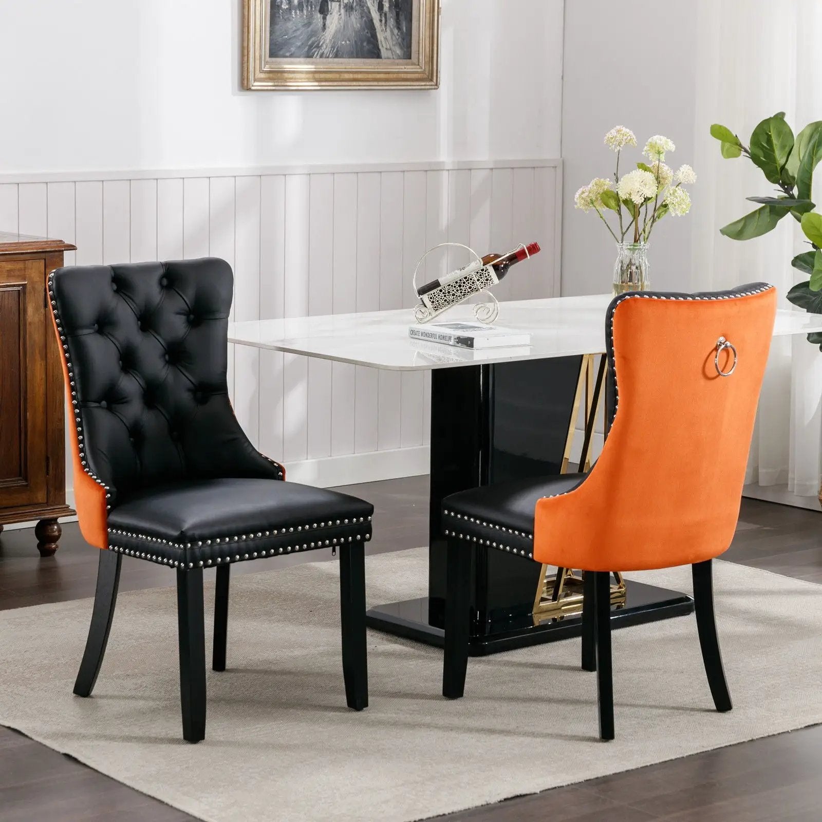 Nikki - Modern Upholstered Dining Chair (Set of 2) by Unique Piece Furniture