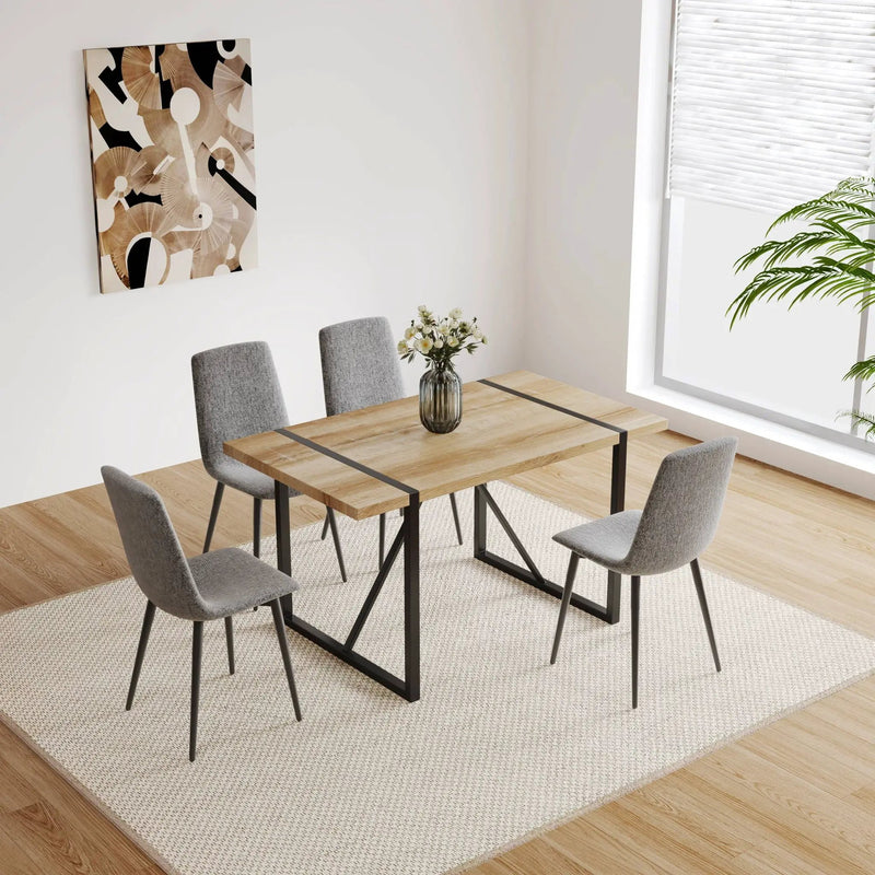 Modern Upholstered Dining Chairs With Cushion Seat And Sturdy Legs (Set of 4) by HouseOfZazla