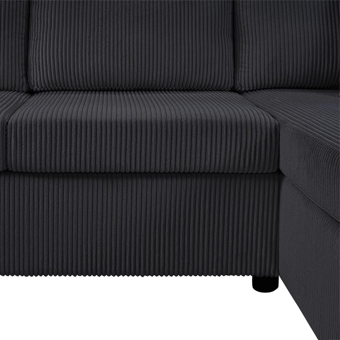 Oversized Sectional U-Shaped Sofa With Chaise Lounge And Three Soft Throw Pillows by HouseOfZazla