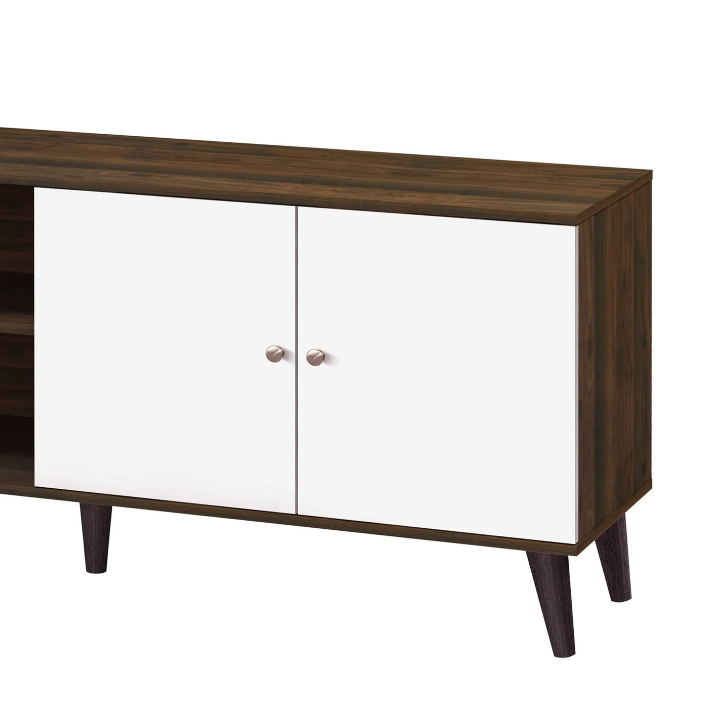 Amidon - TV Stand, With 2 Storage Shelves And 1 Cabinet by HouseOfZazla