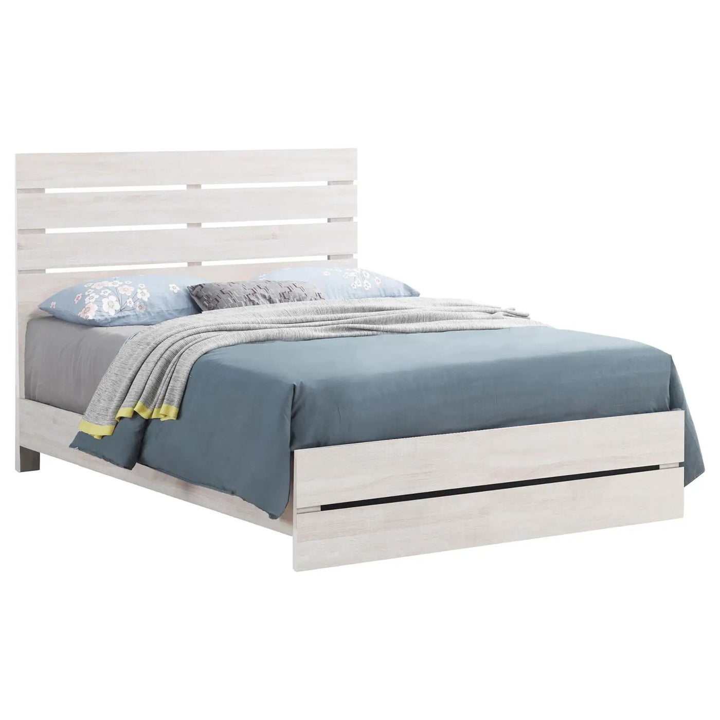 Slatted Headboard Panel Bed by HouseOfZazla