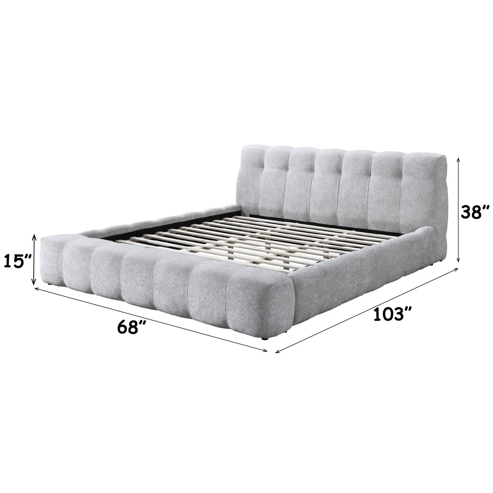 Hannah - Queen Bed - Gray by HouseOfZazla
