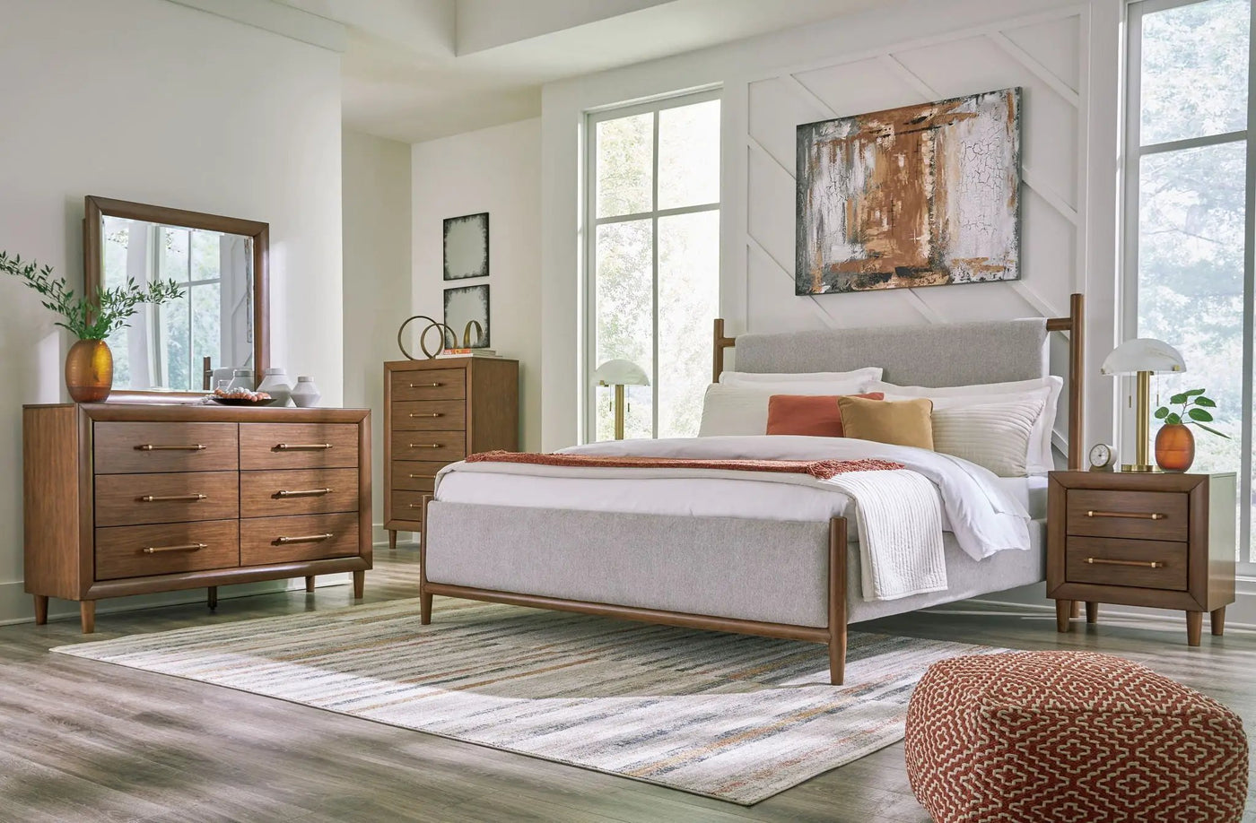 Lyncott - Upholstered Bedroom Set by Unique Piece Furniture