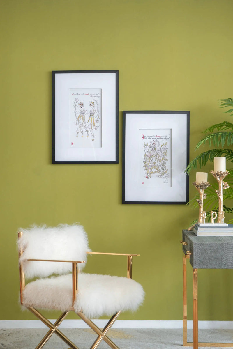 Set of 2 Wall Arts with Black Frames by HouseOfZazla
