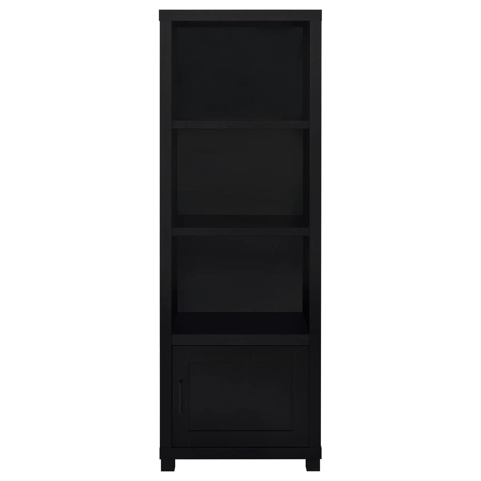 Jupiter 3-shelf Engineered Wood Media Tower Black by Unique Piece Furniture
