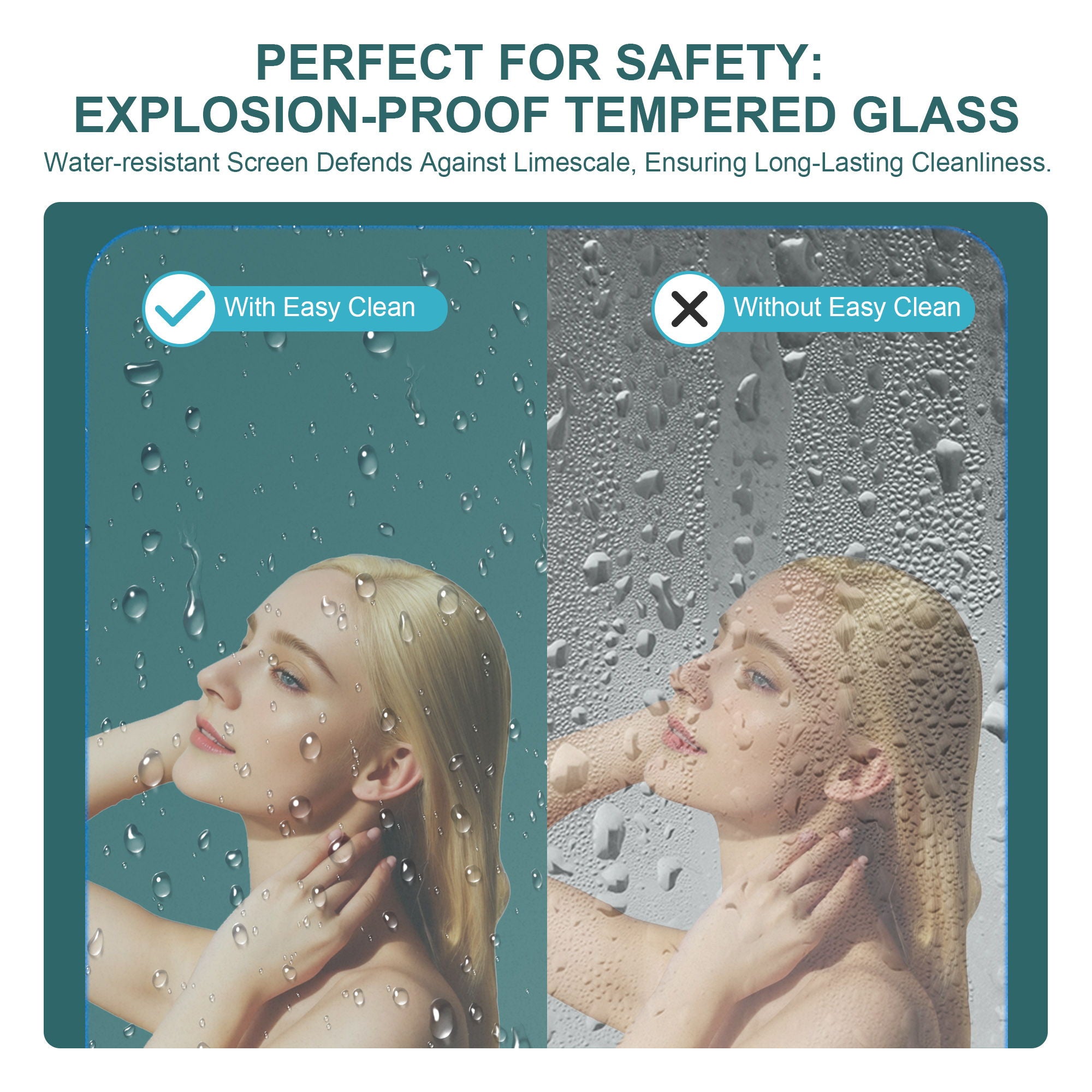 Fold Frameless Shower Door With Tempered Glass by HouseOfZazla