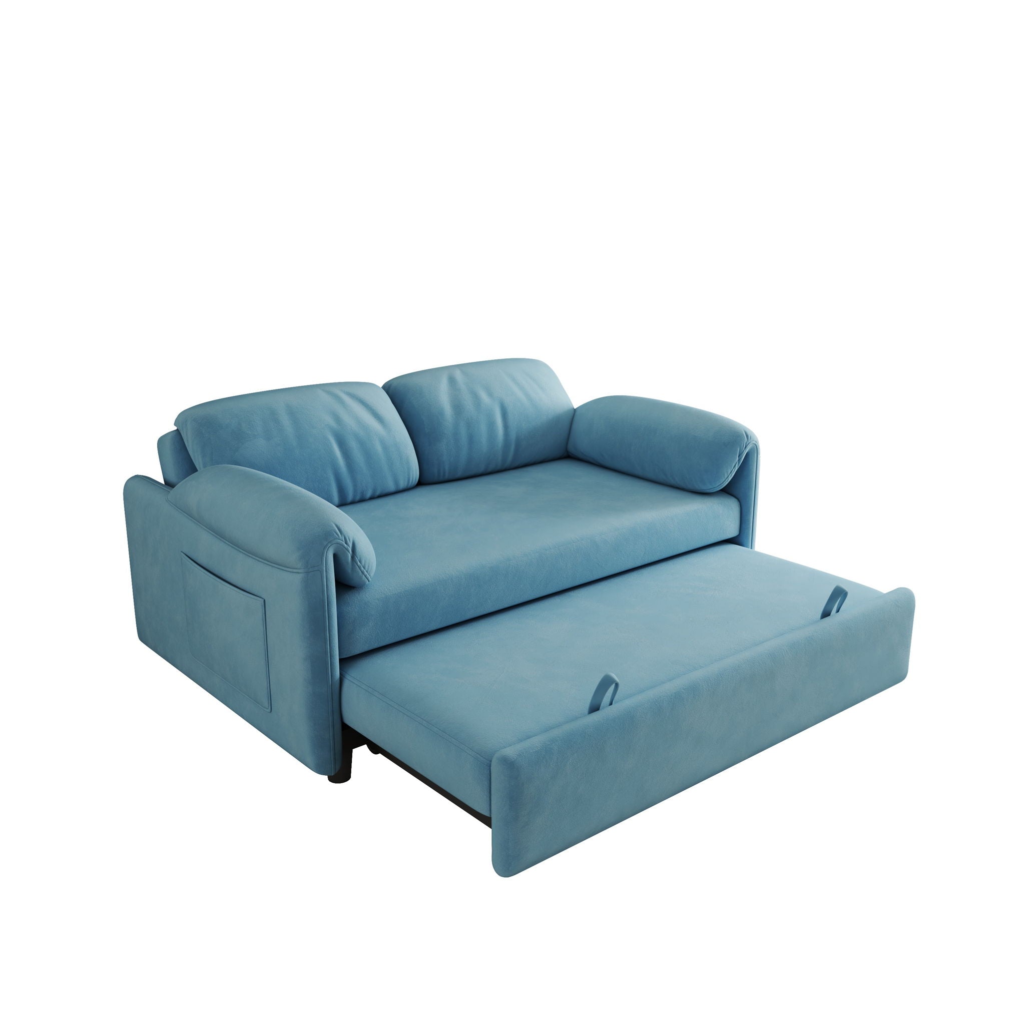 Sofa, Dual Purpose Lounge With Retractable Queen Size Bed by HouseOfZazla