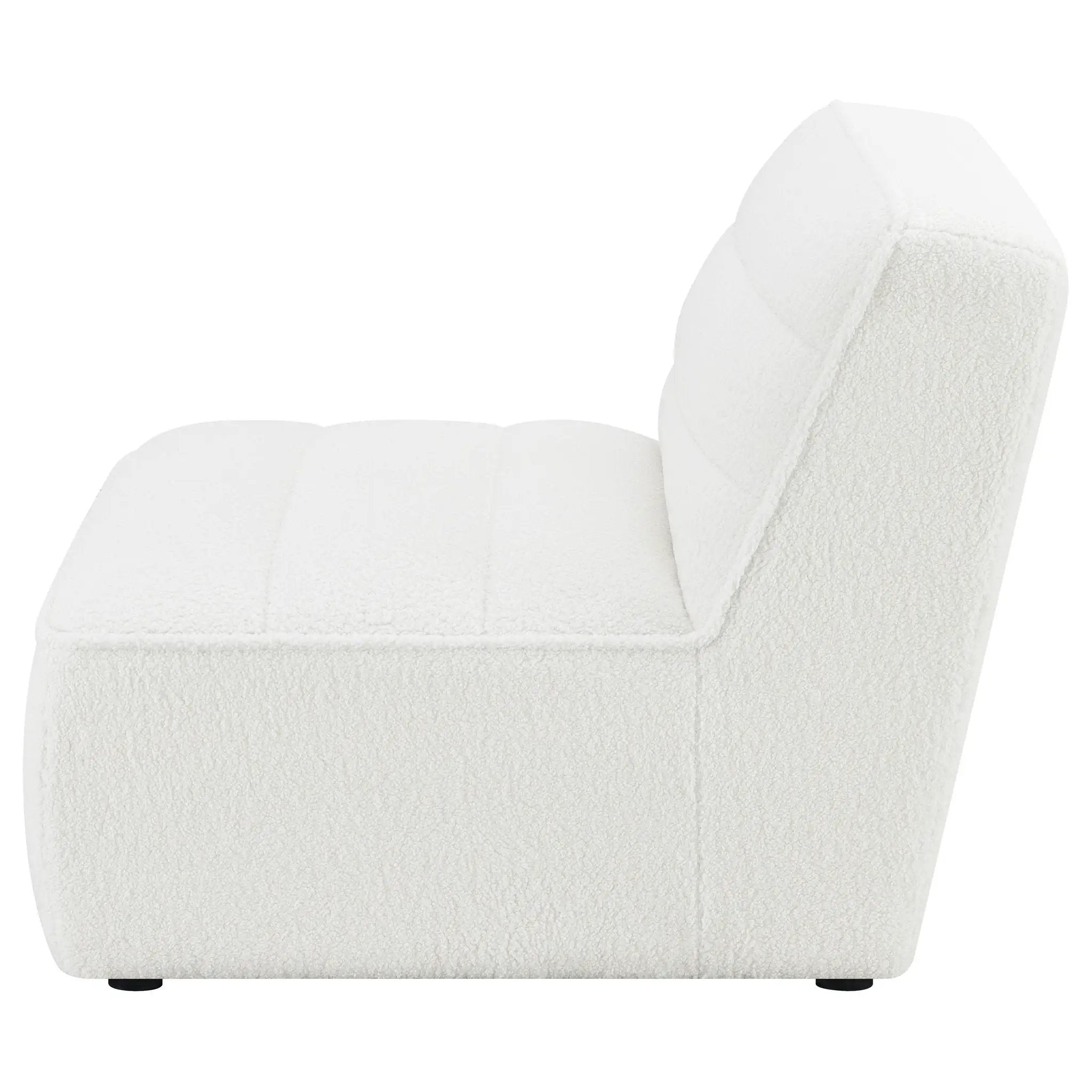 Sunny Upholstered Armless Chair Natural by Unique Piece Furniture